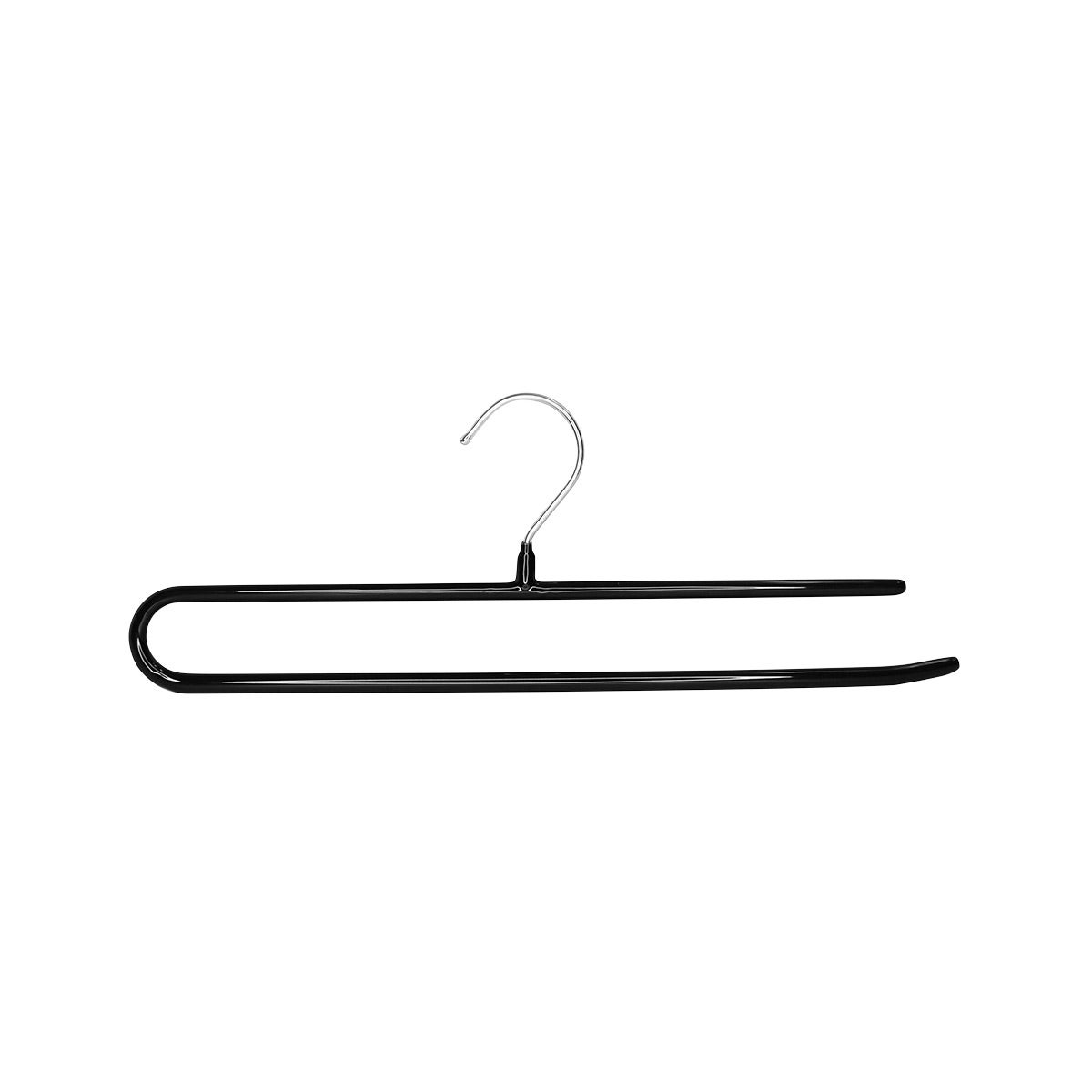 MAWA Series KH35D German Non-Slip Steel Hanger Black Set of 50