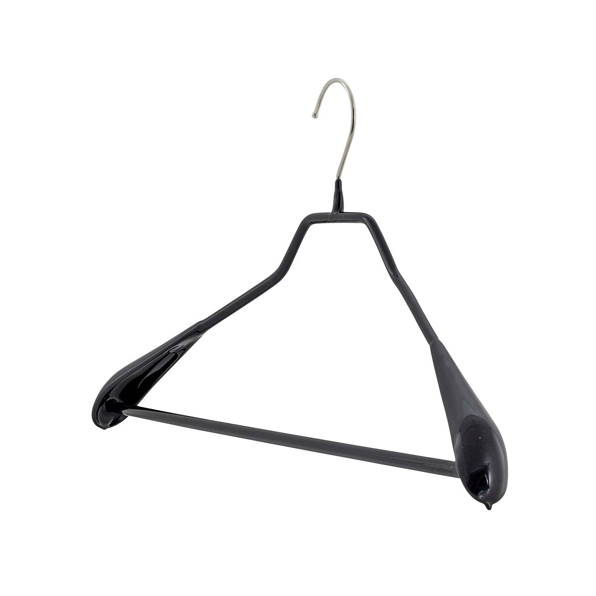 MAWA Style 46-LS German Non-Slip Steel Hanger Black Set of 50