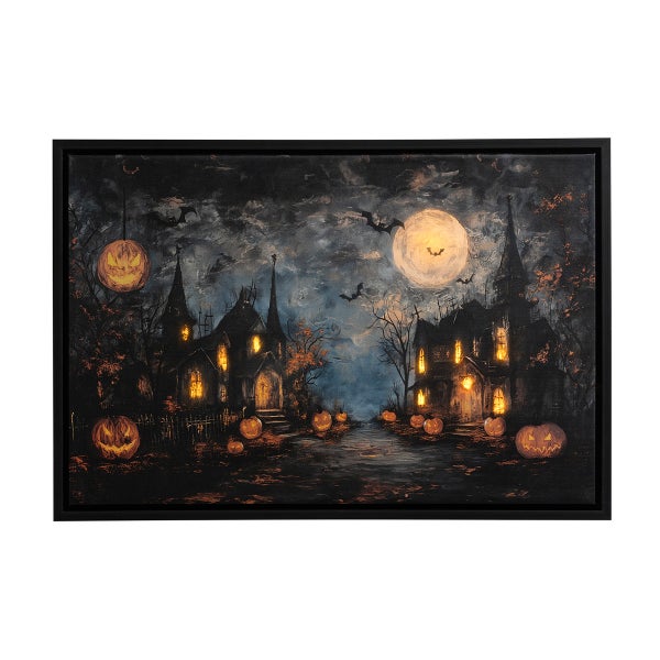 Haunted Town LED Art