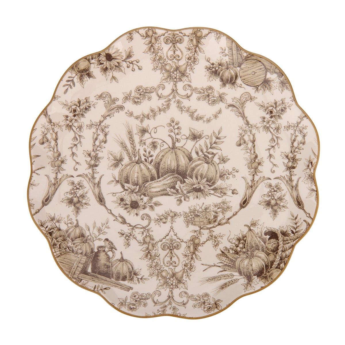 Harvest Salad Plate Pumpkin Tan