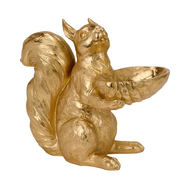 Squirrel Sitter with Acorn Bowl