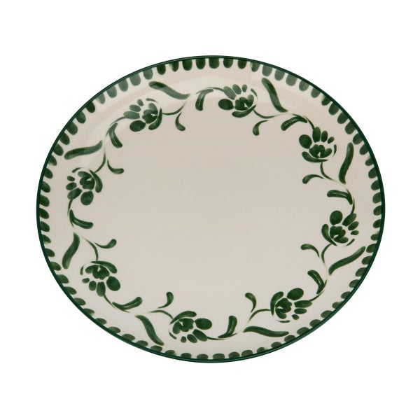 Hand-Painted Floral Dinner Plate