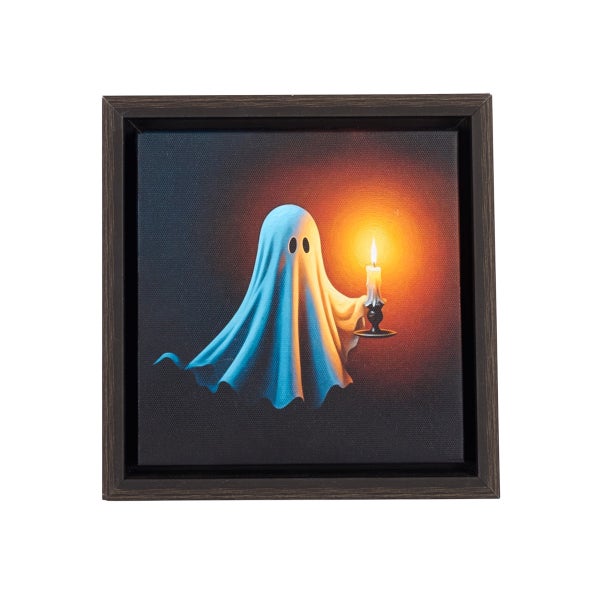 LED Candlelit Ghost Art