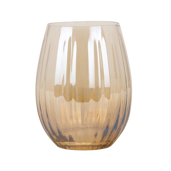 Chocolate Stemless Glass