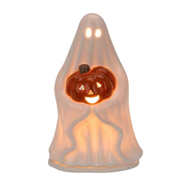 Ghost with Pumpkin Wax Warmer