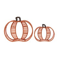 Woven Pumpkin Set of 2 | The Container Store
