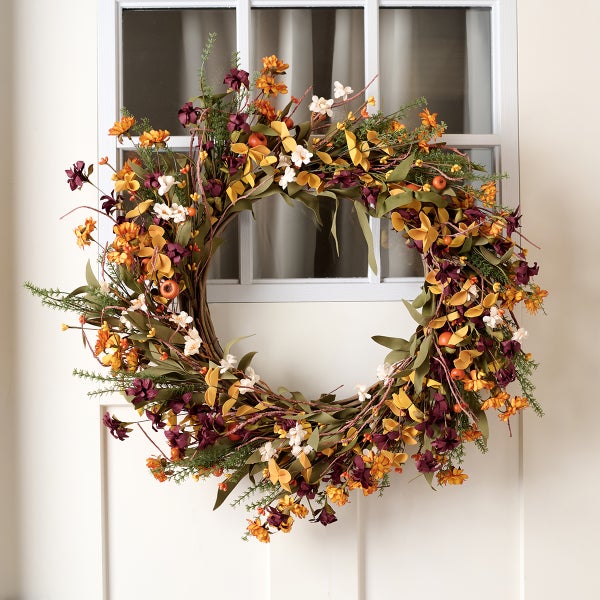 Artificial Harvest 24in. Wreath