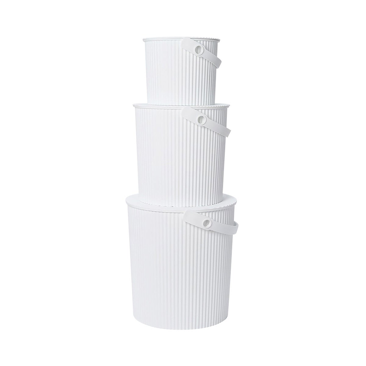 Hachiman () Bucket White Set of 3