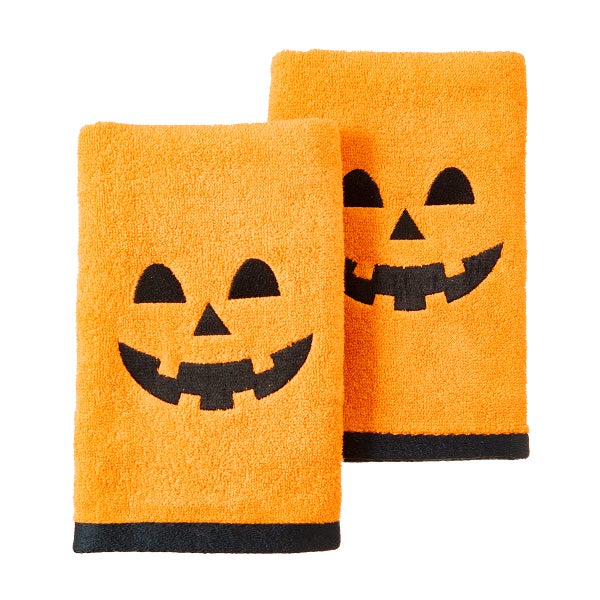 Avanti Linens Jack-O-Lantern Hand Towels Set