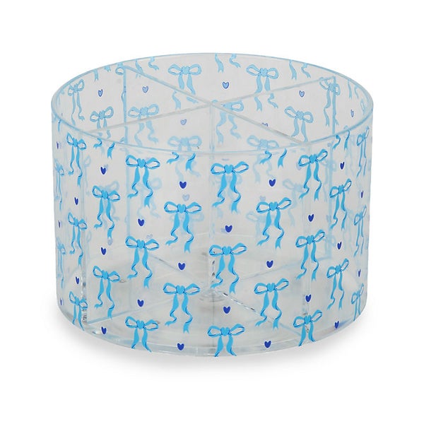 Blue Bows Bathroom Organizer