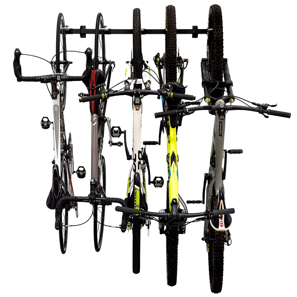 StoreYour Holds 5 G-Bike Wall Storage System Black