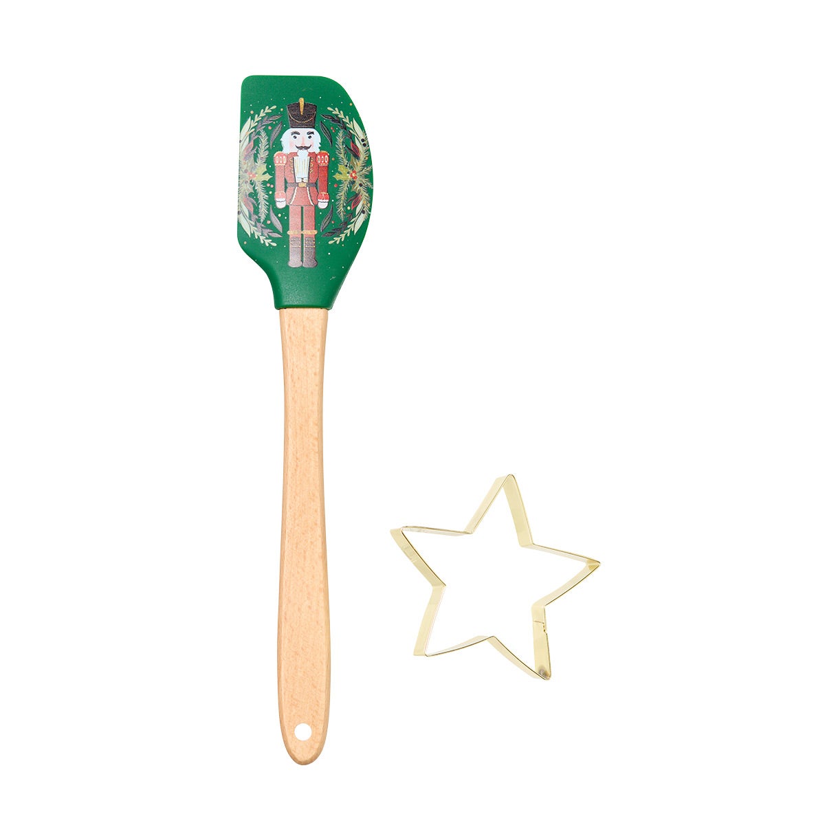 2PC Spatula & Cutter Nutcracker Multi