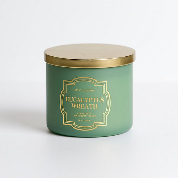 Eucalyptus Wreath Triple Wick Jar Candle