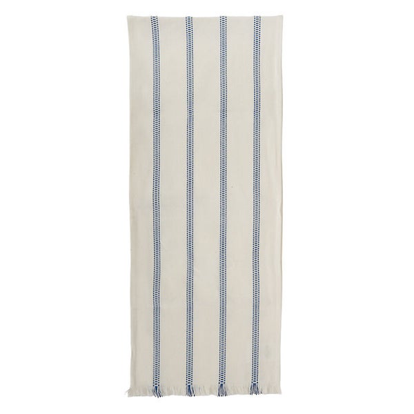 Blue Ticking Stripe Table Runner