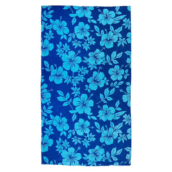 Blue Hibiscus Beach Towel