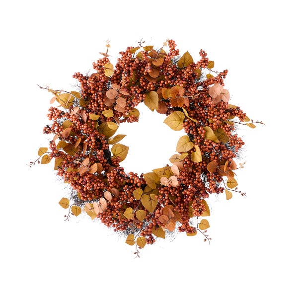 Berry Eucalyptus Mix 22in Wreath
