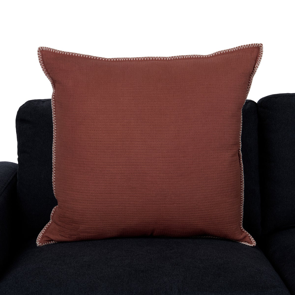 26X26 PILLOW GAUZE OVERSIZED MAUVE