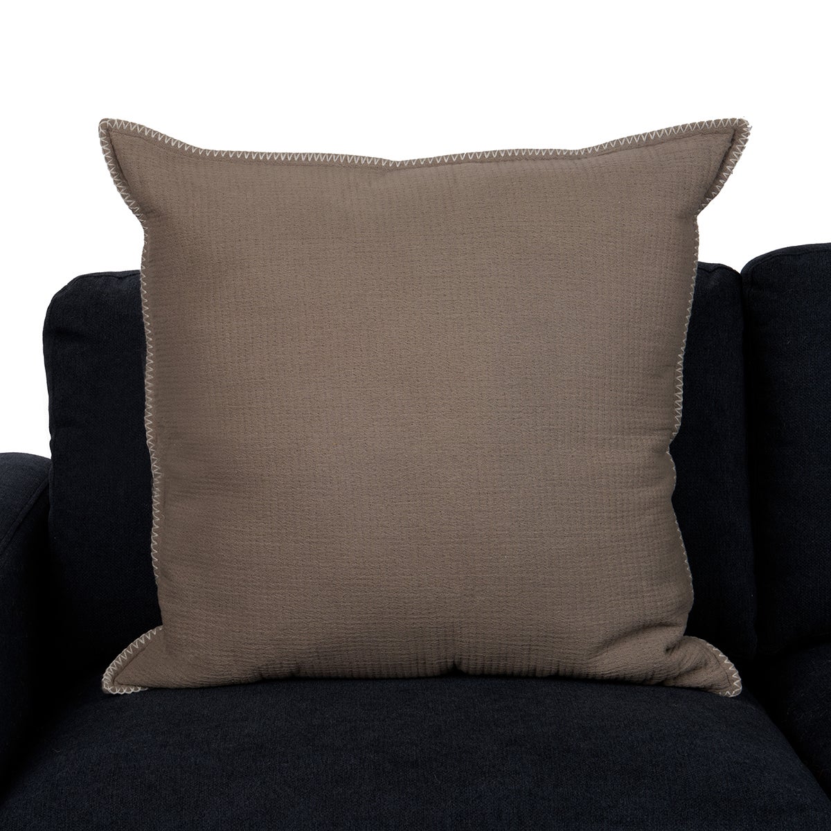 26X26 PILLOW GAUZE OVERSIZED Silver/Gray