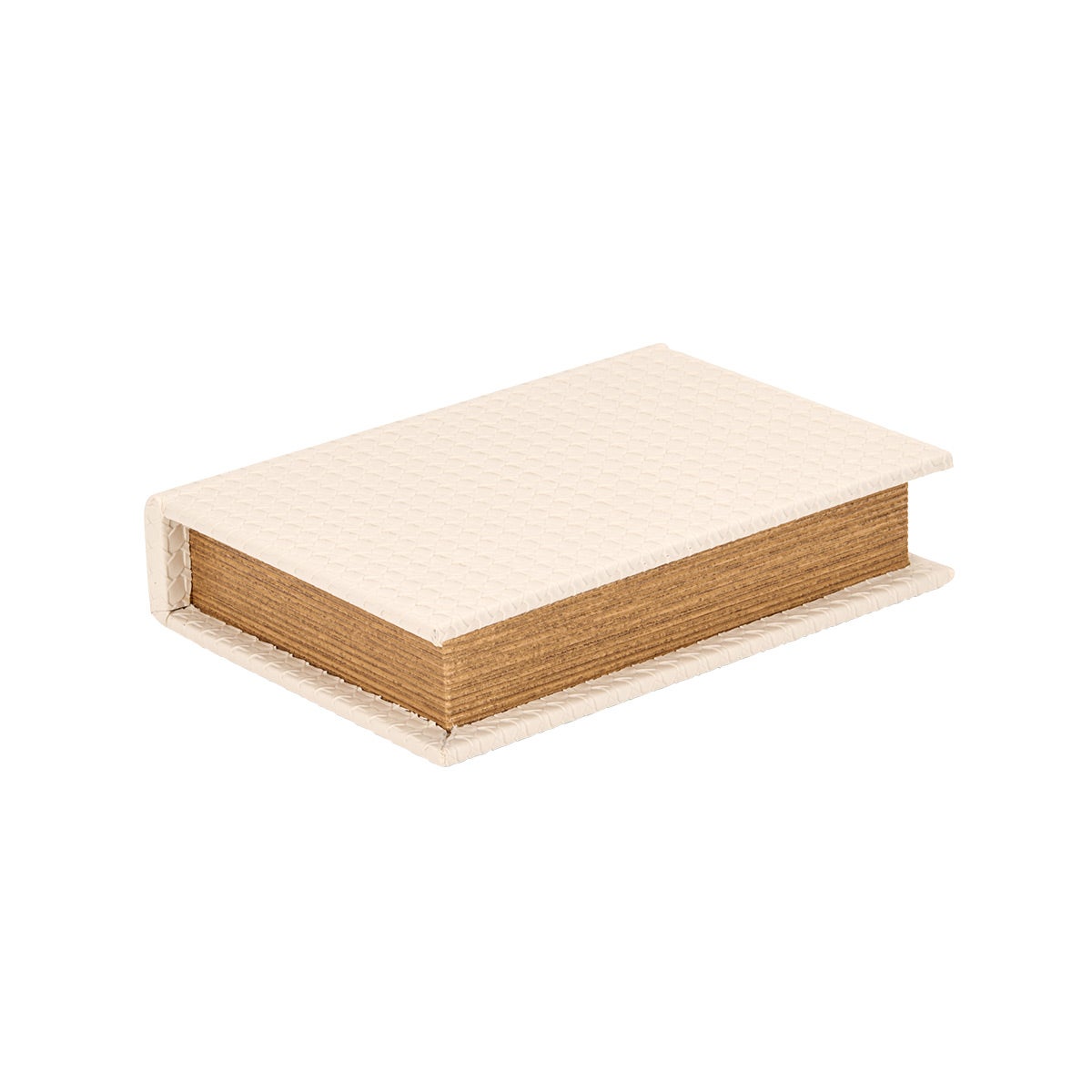 SM Dec Box Faux Leather Ivory