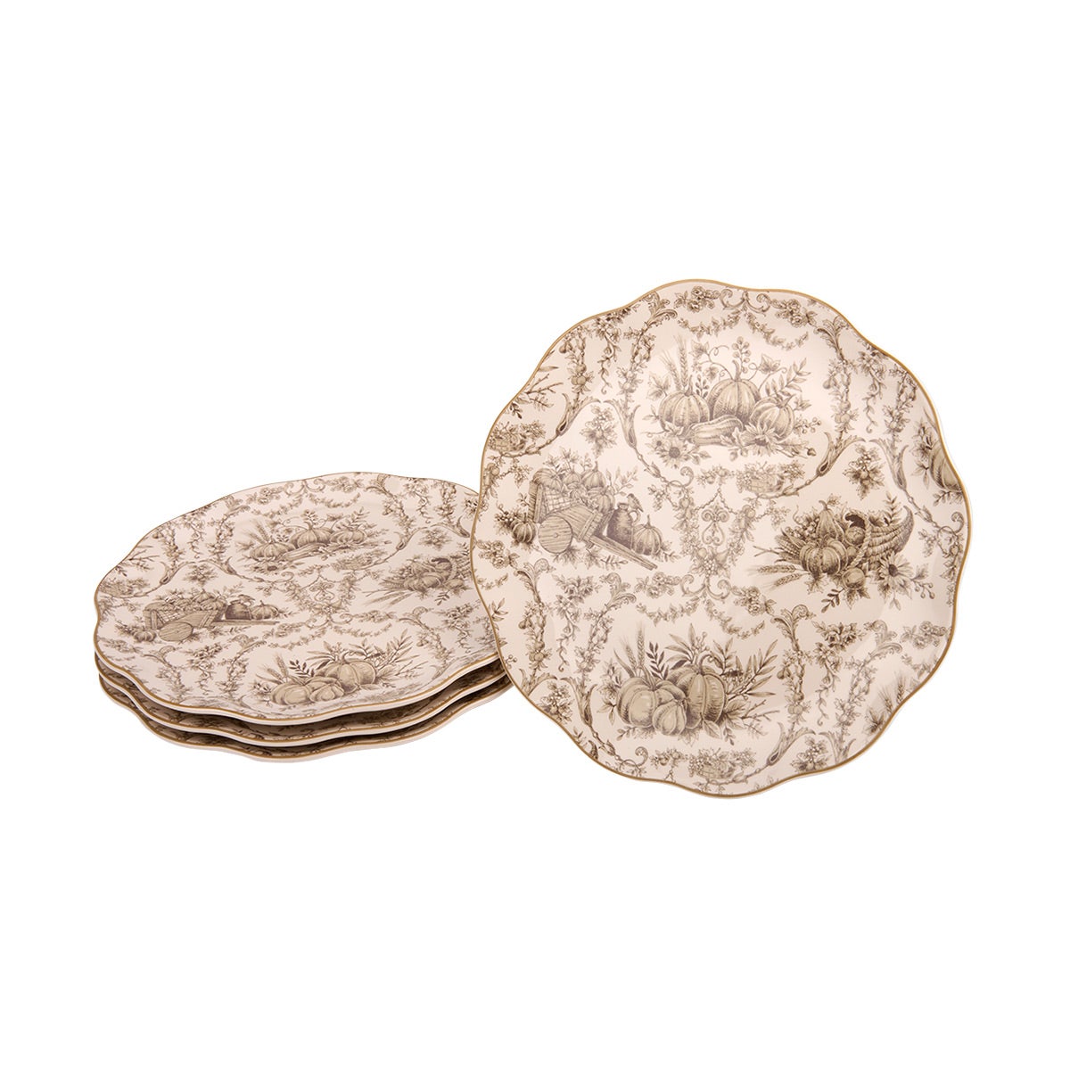 Harvest Dinner Plate Pumpkin Tan
