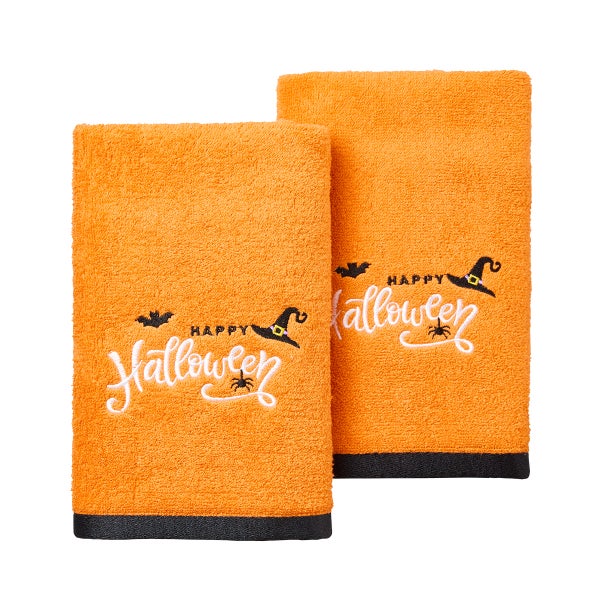 Avanti Linens Happy Halloween Hand Towel Set of 2