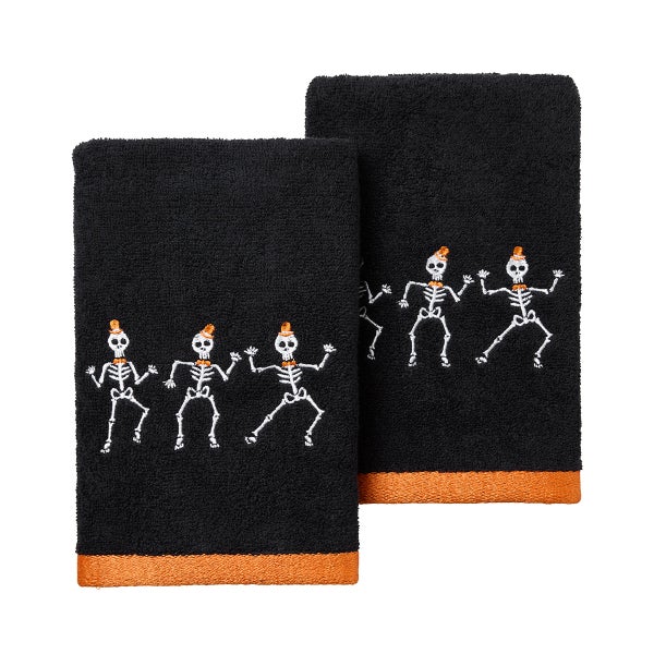Avanti Linens Skeletons Hand Towel Set of 2