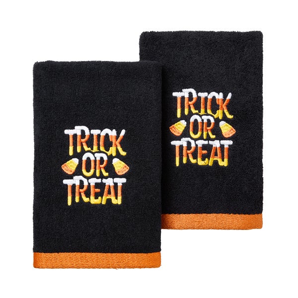 Avanti Linens Trick Or Treat Hand Towel Set of 2