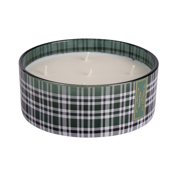 Balsam Pine 30oz Plaid Jar Candle