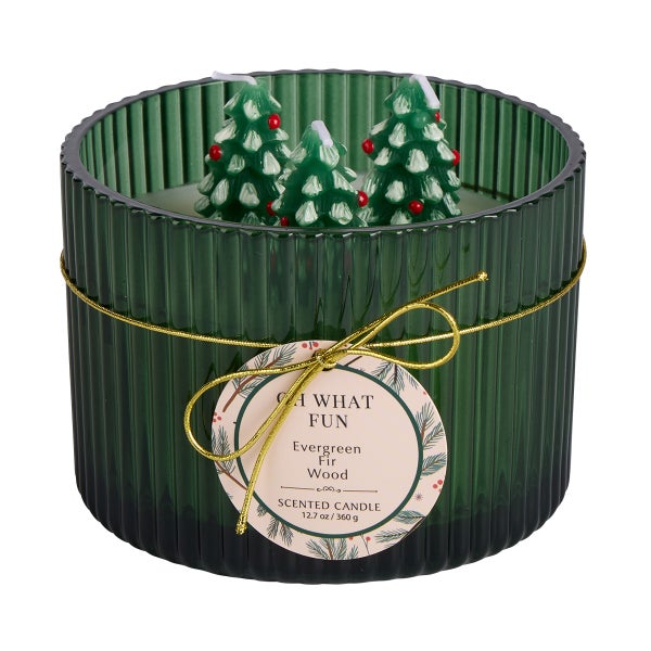 3D Trees 12.7oz Jar Candle