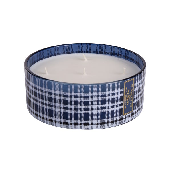 Oh What Fun 30oz Plaid Jar Candle