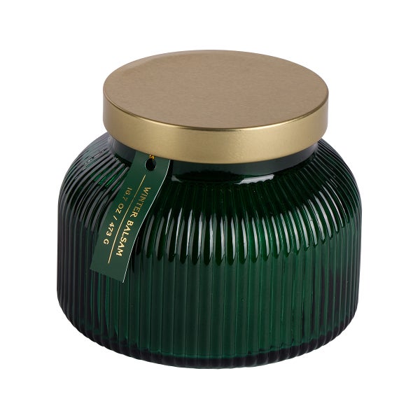 Winter Balsam 16.7oz Ribbed Jar Candle