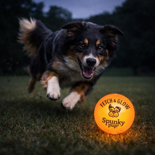 Spunky Pup Fetch and Glow Ball