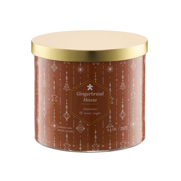 Gingerbread House 14oz Candle Jar