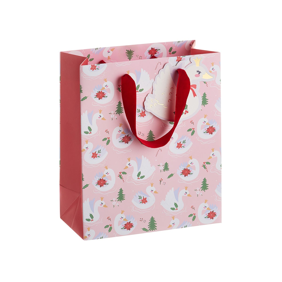 Fringe Studio Medium Tote Peppermint Swan Princess Pink/Red