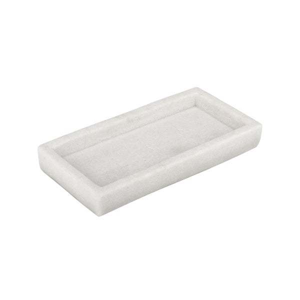 Faux Marble Rectangular Decorative Tray