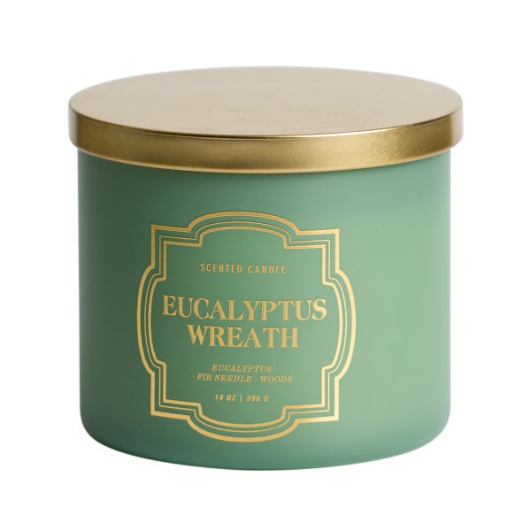 Eucalyptus Wreath 3-Wick 14oz Jar Candle