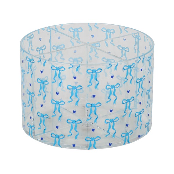 Blue Bows Bathroom Organizer