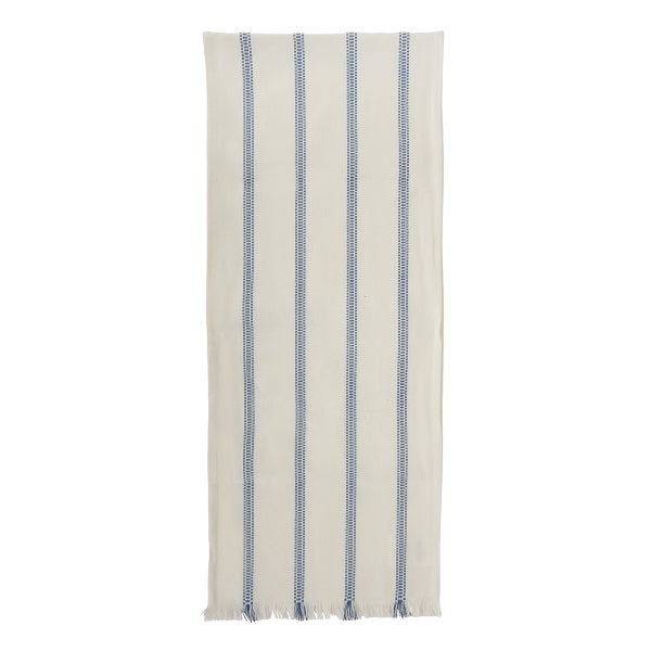 Blue Ticking Stripe Table Runner