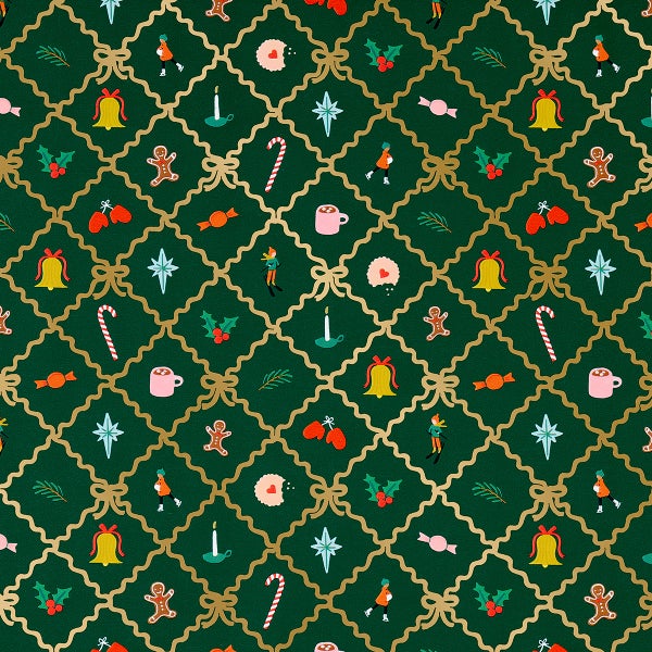 Rifle Paper Co. Holiday Argyle Gift Wrap