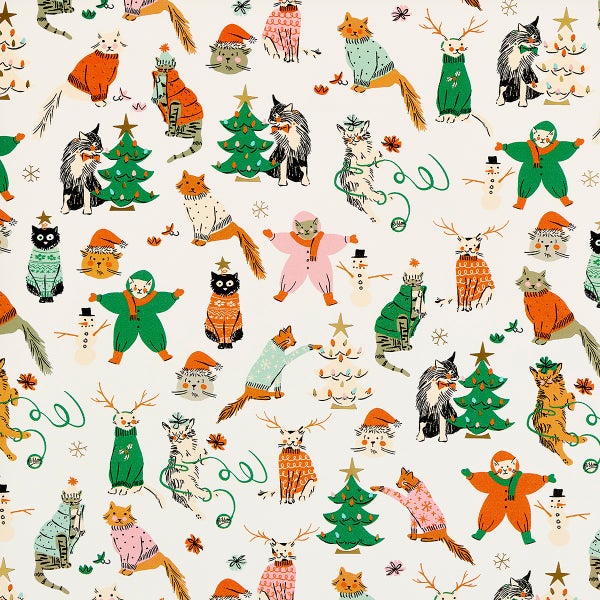 Design Design Cats Out of the Bag Gift Wrap