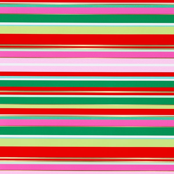 Design Design Wonderland Cheer Stripes Gift Wrap