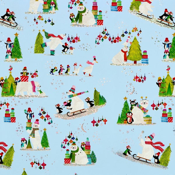 Design Design Polar Christmas Gift Wrap