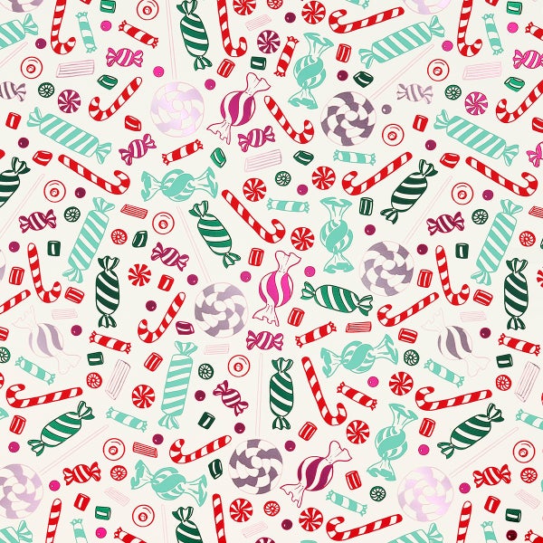 Design Design Peppermint Treats Gift Wrap