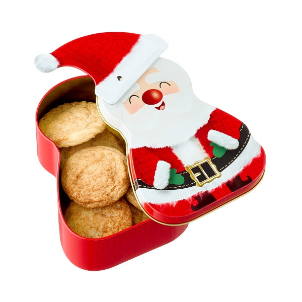 Tins Santa Moving Hat Tin