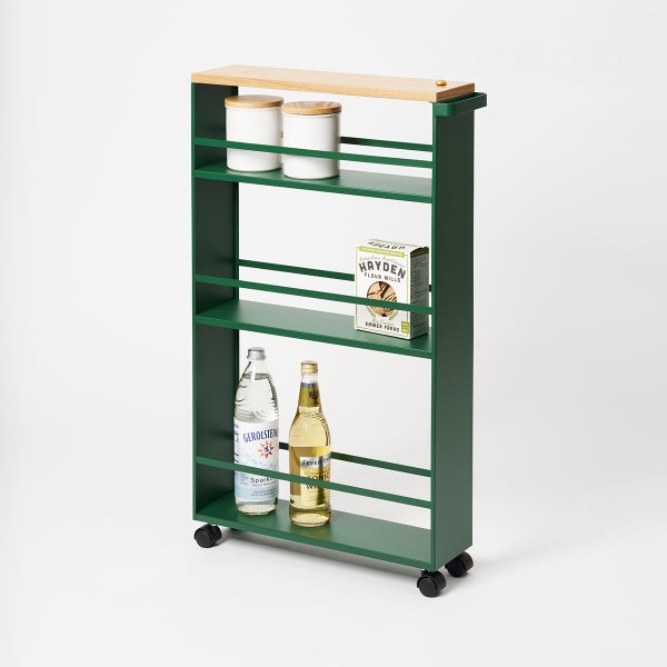 Yamazaki Slim Rolling Storage Cart Tower