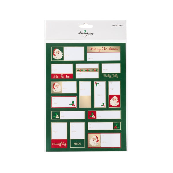 Design Design Classic Santa Labels Pkg/48