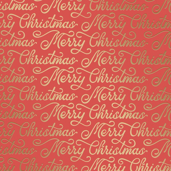 waste not paper Holiday Script Gift Wrap