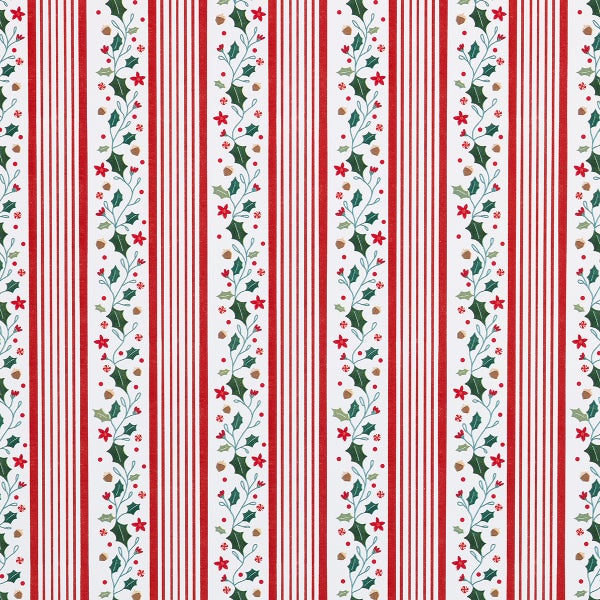 Gartner Studios Holly Stripes Gift Wrap