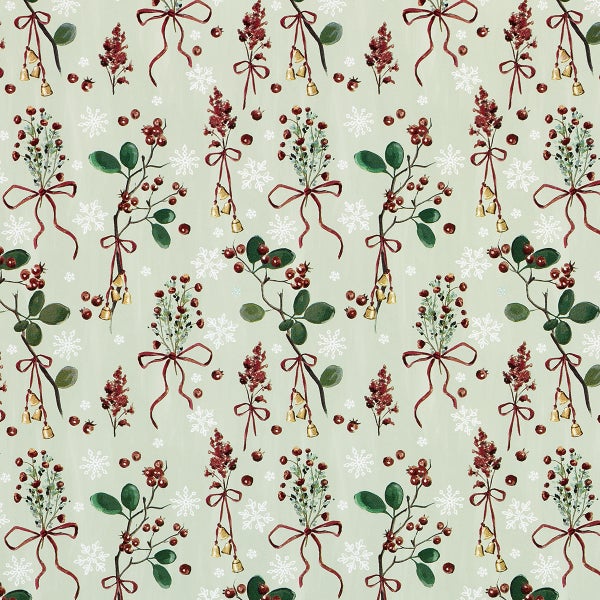 Gartner Studios Mistletoe Bells Gift Wrap
