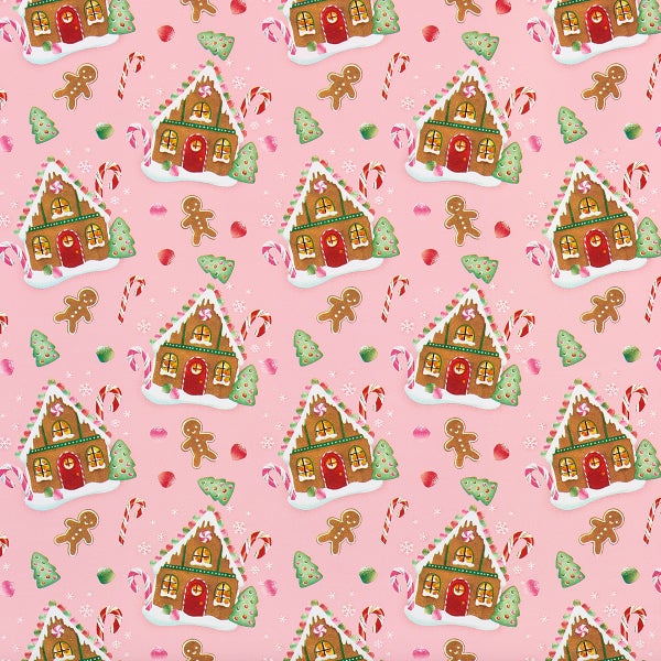 Gartner Studios Gingerbread Houses Gift Wrap